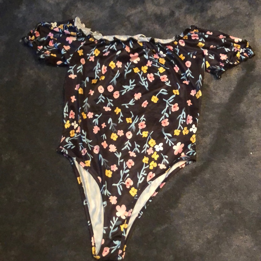 Floral body suit